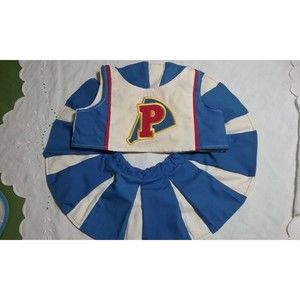 Vintage Cheerleader P Pawsenclaws & Co Blue White Outfit for Teddy Bear